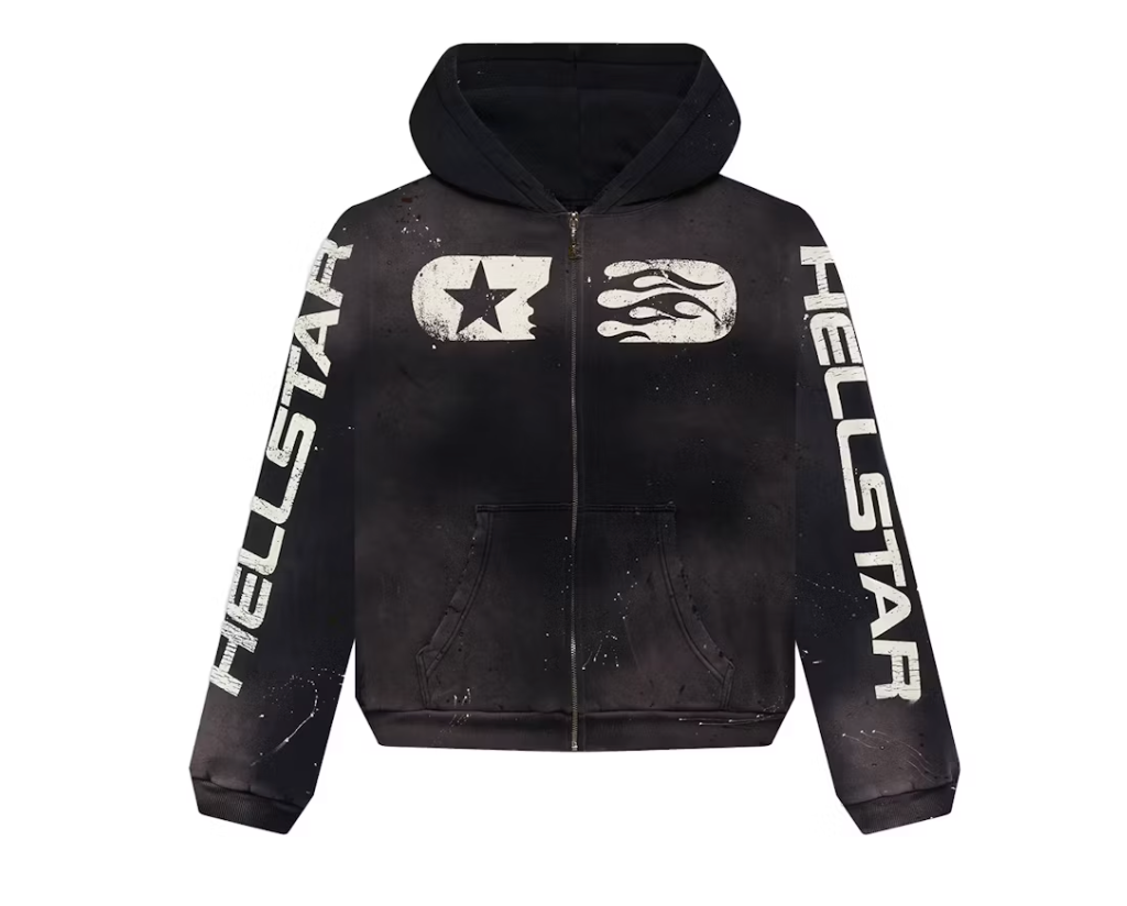 Hellstar Studios Zip Hoodie Black